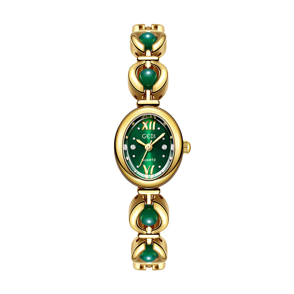 Gedi Emerald Pearl Bracelet Watch
Where Elegance Meets Time
