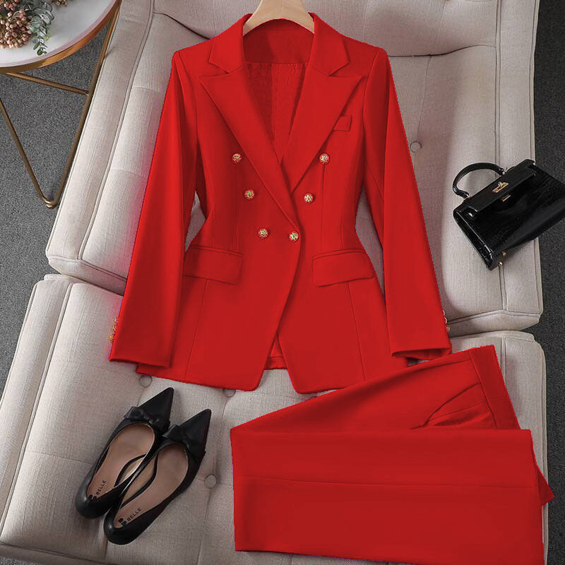 Korean Casual Blouse & Trouser Suit – Women’s Outfit