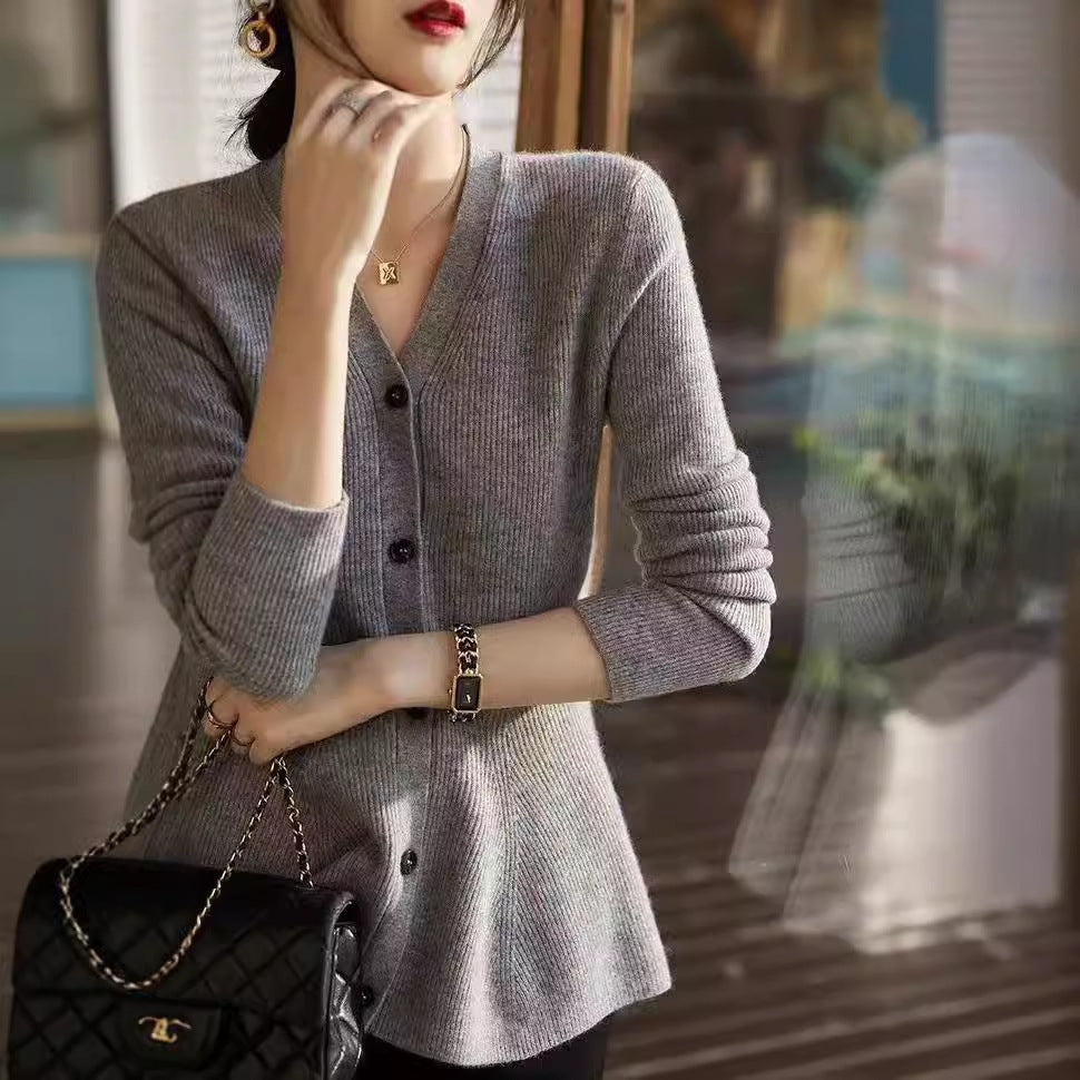 Fish Tail Design Slim Fit Sweater for Women