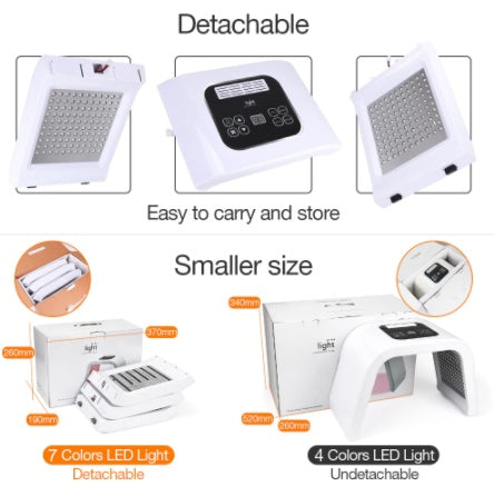 7 Colors LED Light Therapy Mask – Skin Rejuvenation, Acne & Anti-Wrinkle Treatment