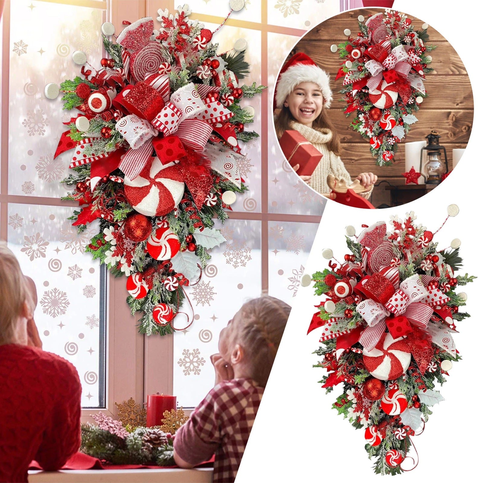 Christmas Upside-Down Tree Door & Wall Decoration