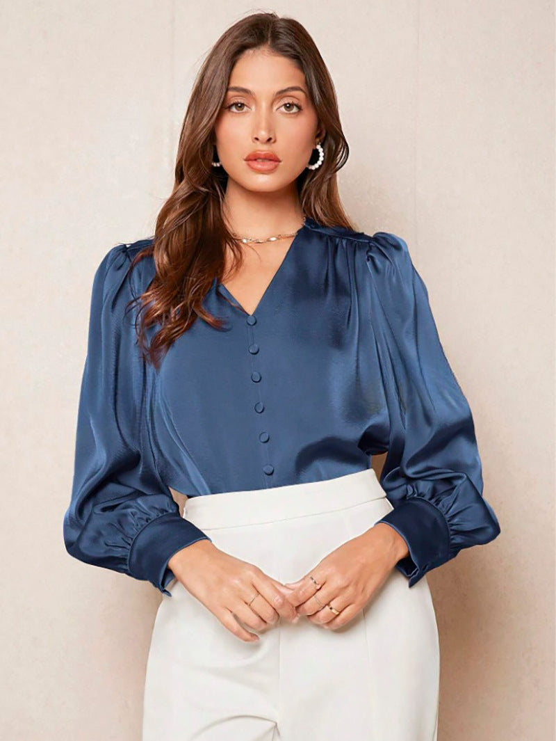 Women’s Satin Shirt | Elegant Fashion Charm Top