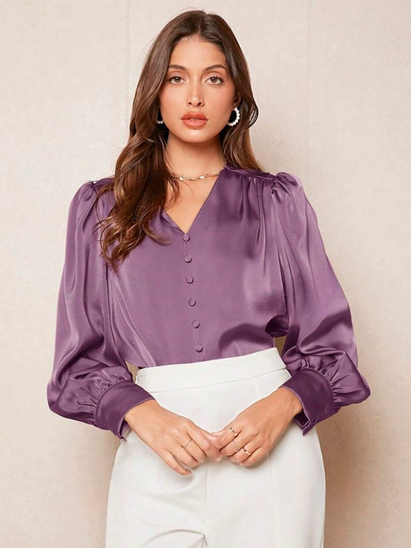 Women’s Satin Shirt | Elegant Fashion Charm Top