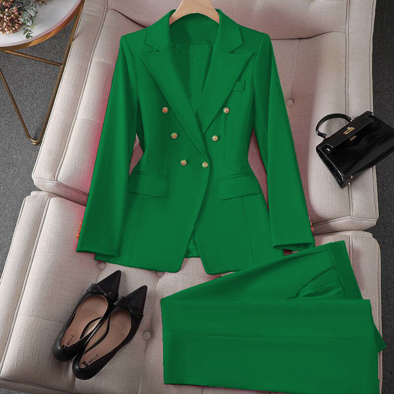 Korean Casual Blouse & Trouser Suit – Women’s Outfit