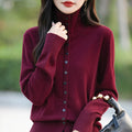 Korean-Style Loose Knit Coat