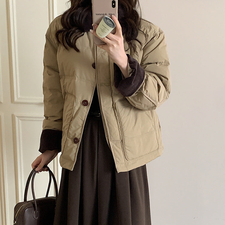 Women’s Winter Short Loose Cotton Coat | Cozy Casual Outerwear