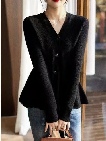 Fish Tail Design Slim Fit Sweater for Women