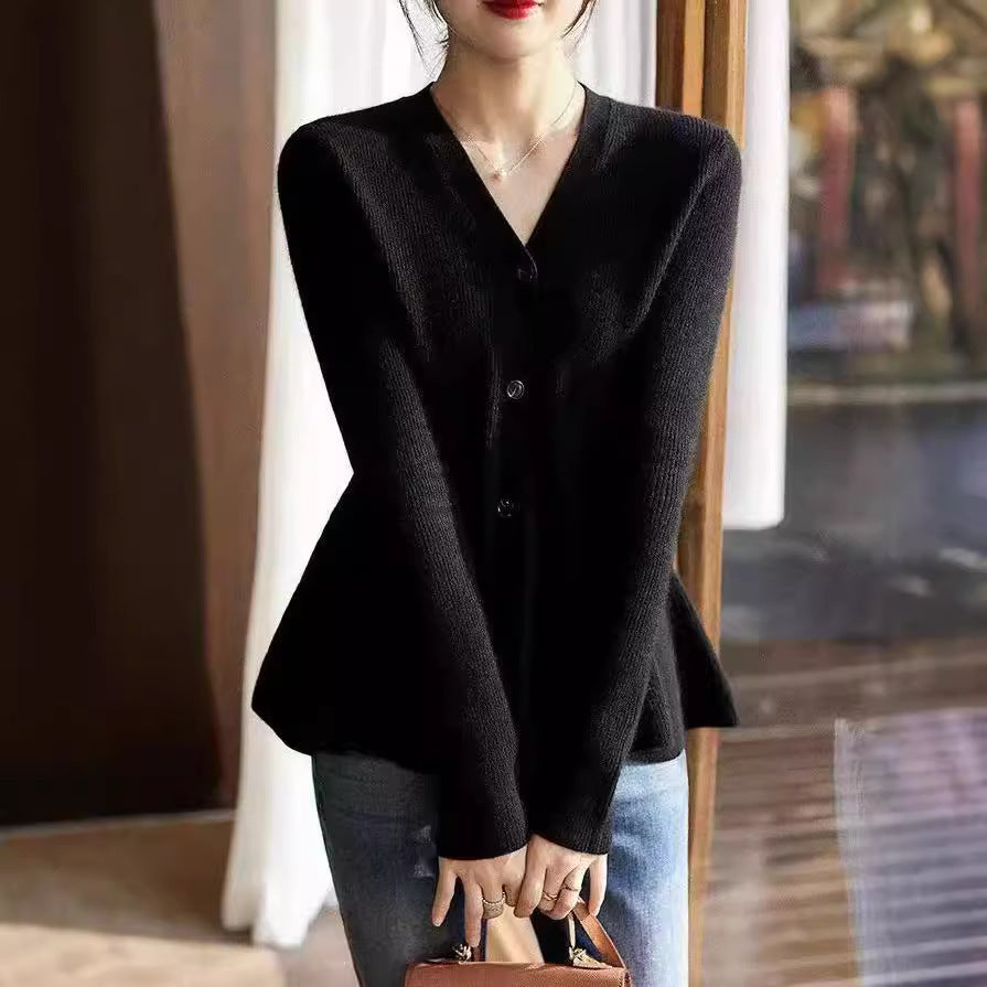 Fish Tail Design Slim Fit Sweater for Women