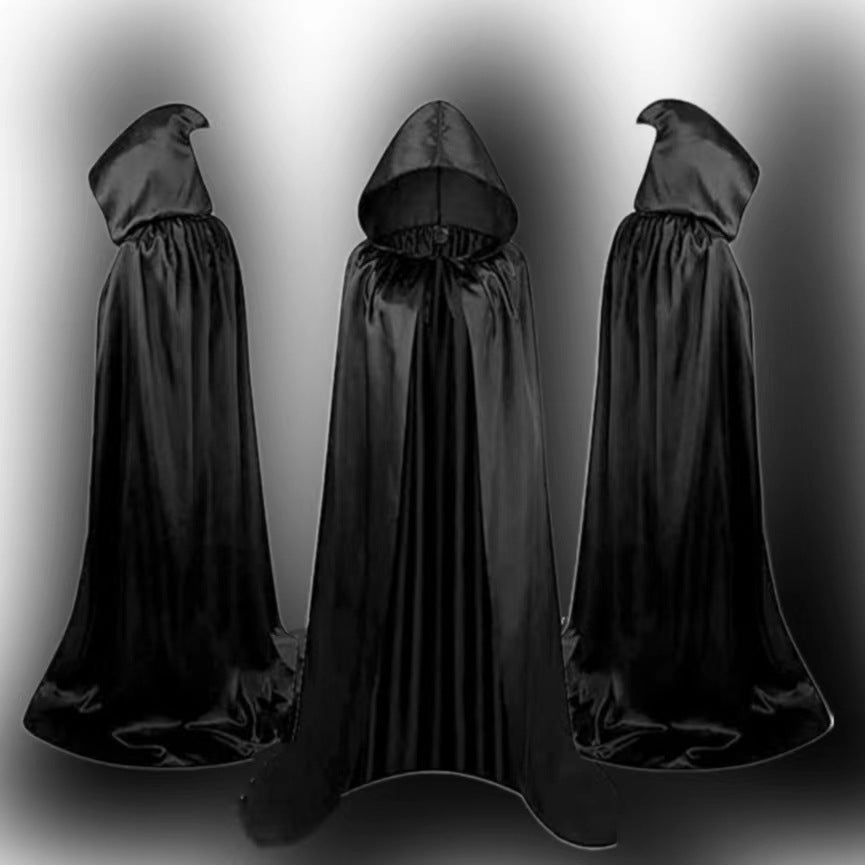 Children’s Halloween Wizard Cloak | Hooded Cape Costume for Kids & Party Dress-Up