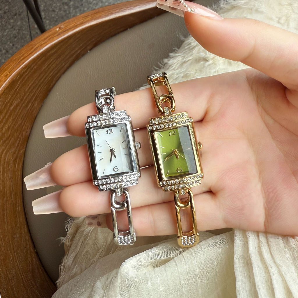 Women’s Light Luxury Square Watch – Elegant High-End Style