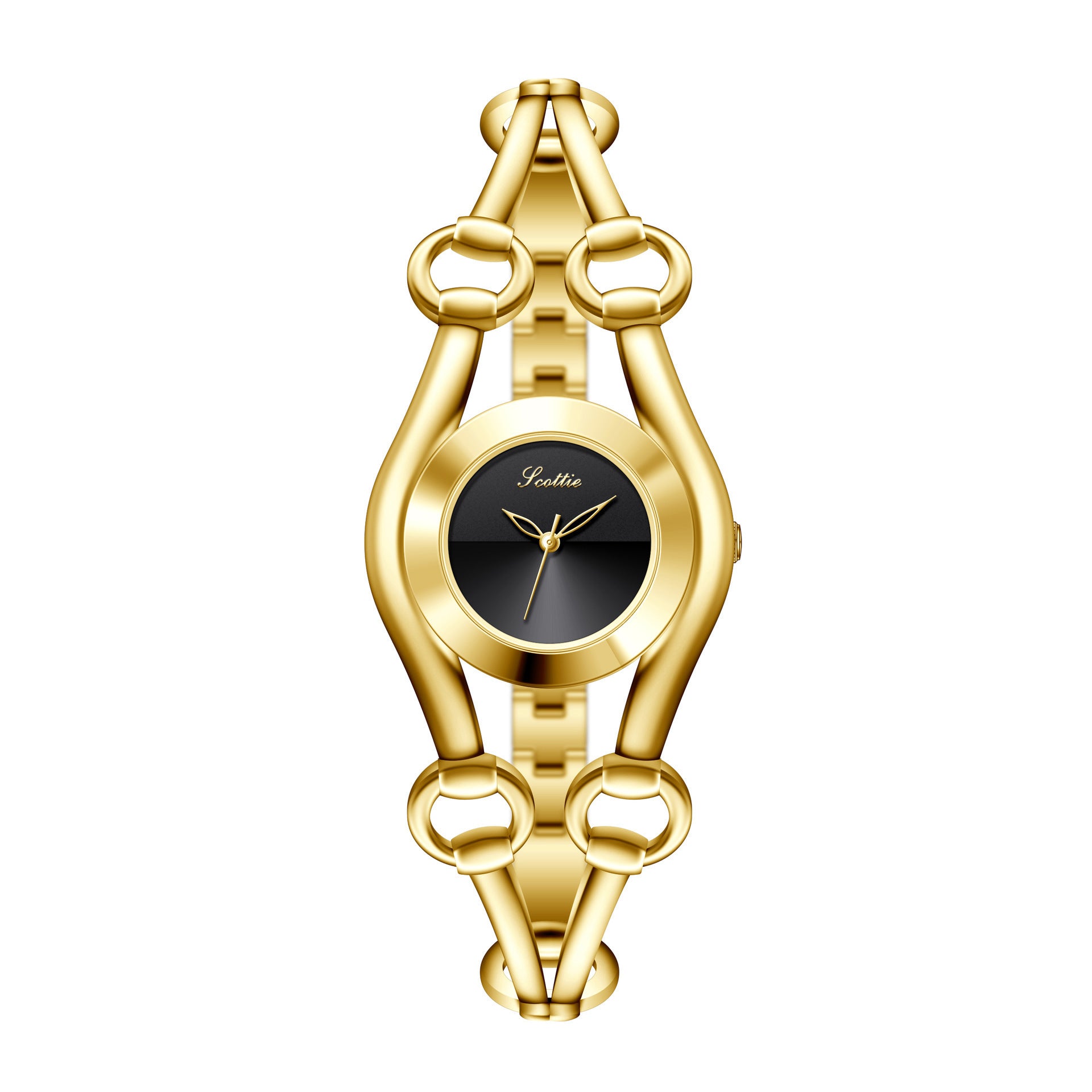 Casual and Versatile Women's Watch with Niche Hollow Design