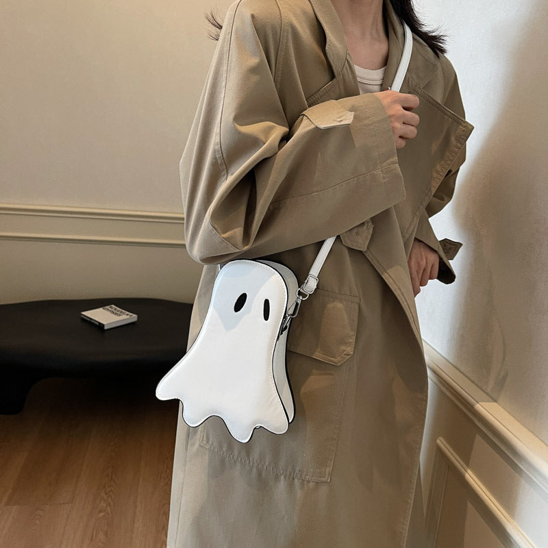 Women’s Halloween Ghost Messenger Bag – Kids’ Cute & Spooky Shoulder Bag