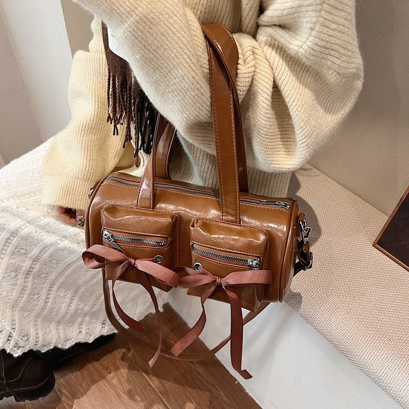 Stylish Multi-Pocket Handbag – Hand Carry Tote Bag