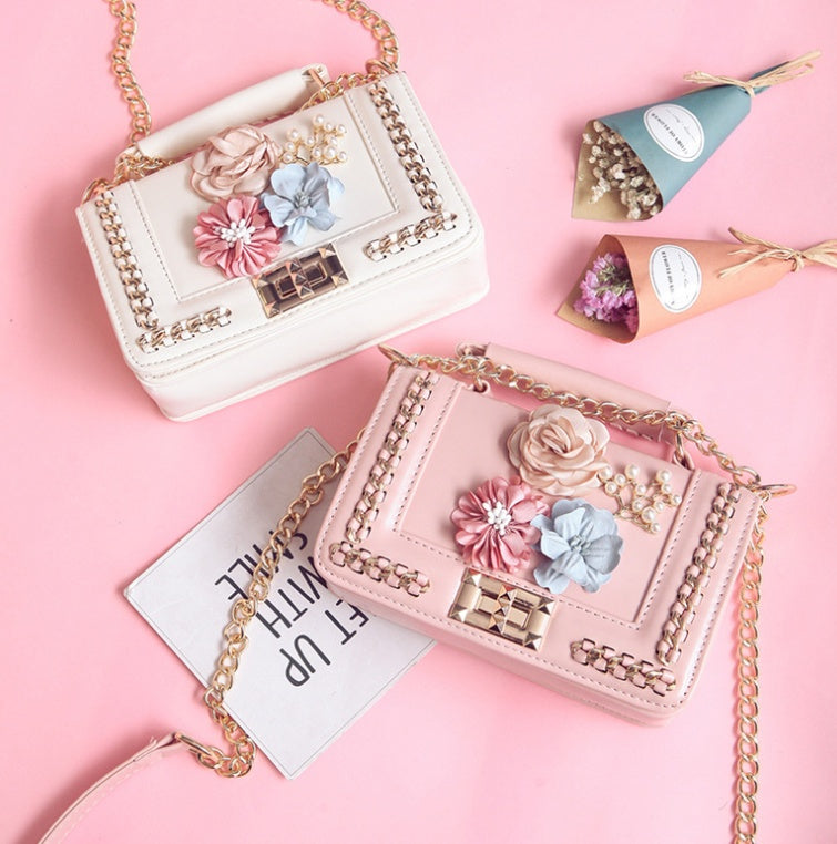 Blush Flora Bag – Elegant Floral Handbag for Women