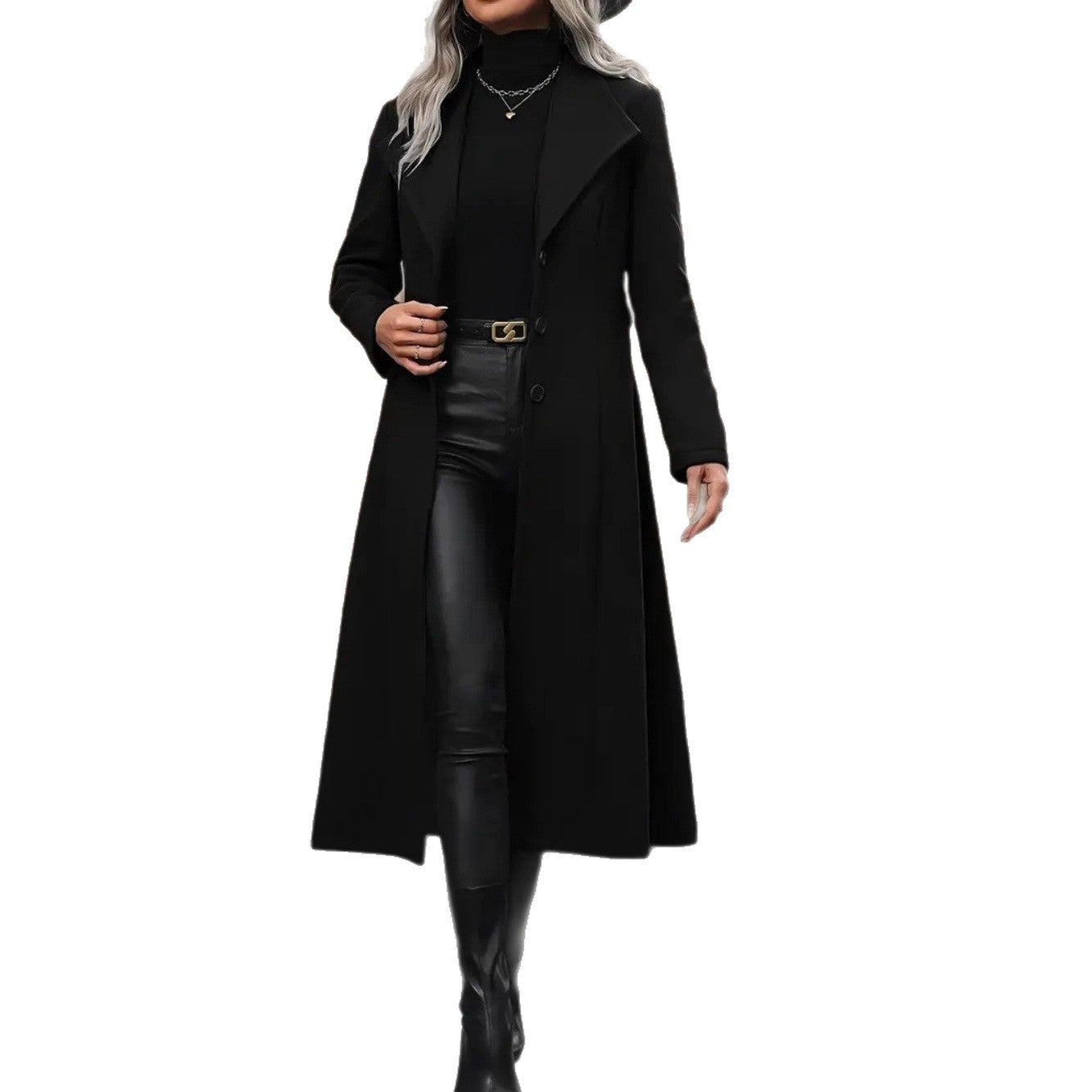 Minimalist Belted Coat | Oversized Elegant Winter Wear