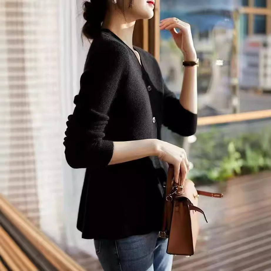 Fish Tail Design Slim Fit Sweater for Women