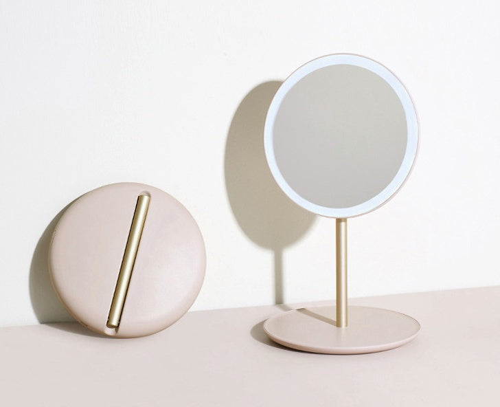 LED Folding Makeup Mirror – Portable Lighted Mirror