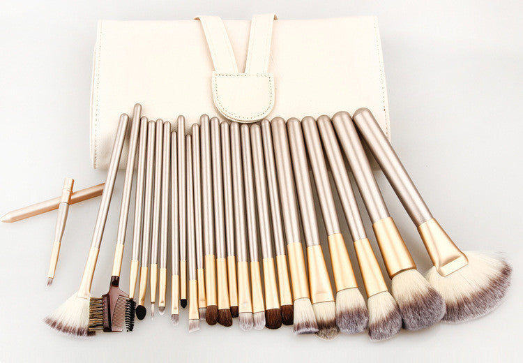 24-Piece Makeup Brush Set – Portable Beauty Kit
