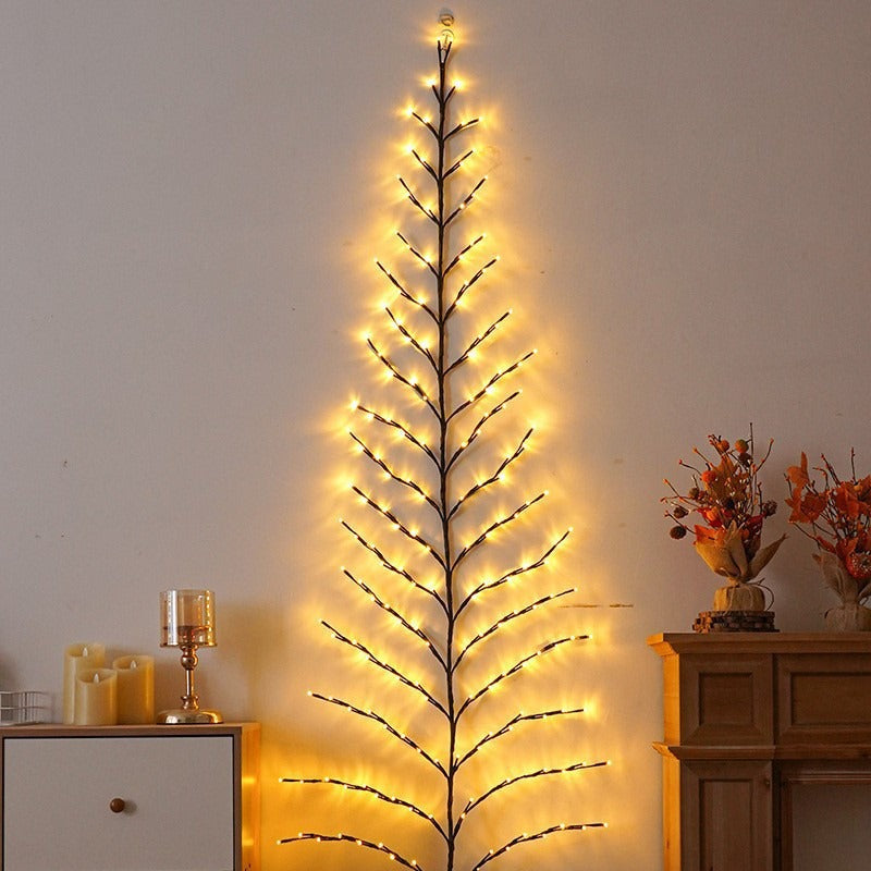 LED Christmas Leaves Rattan Lamp | Indoor Bedroom Holiday Décor