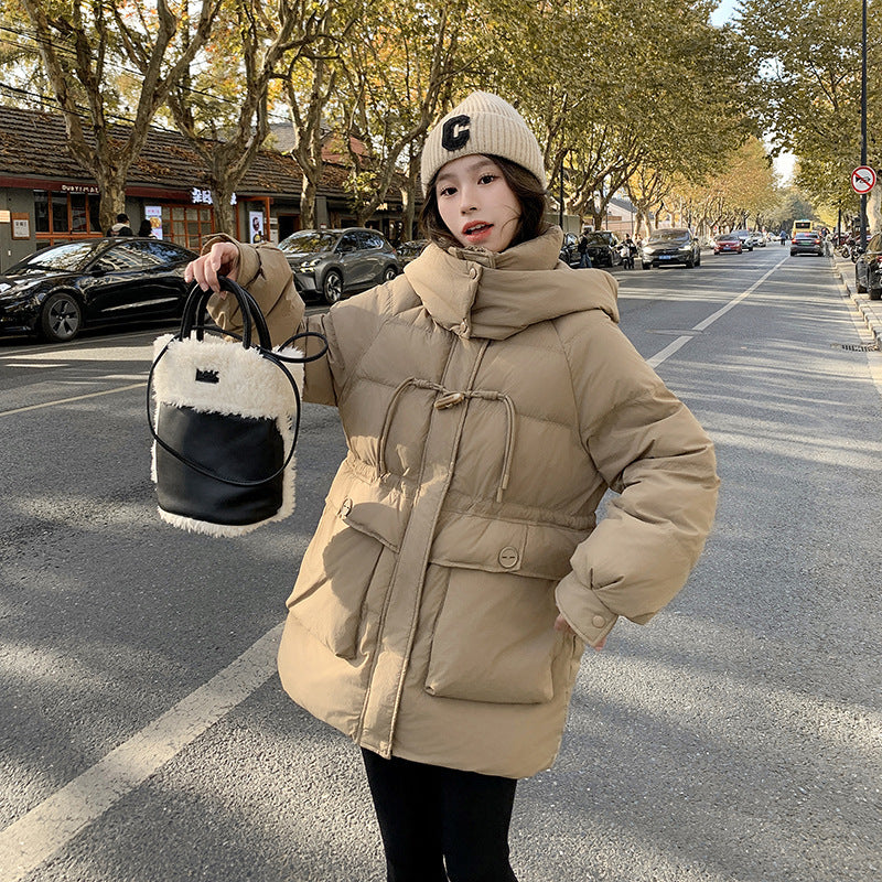 Women’s Winter Mid-Length Cotton Coat – Stylish Warm Fashion Jacket