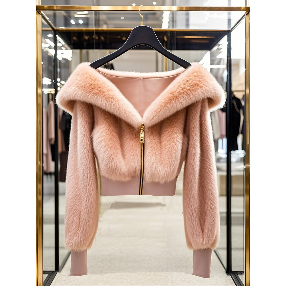 Women’s Elegant Plush Winter Coat