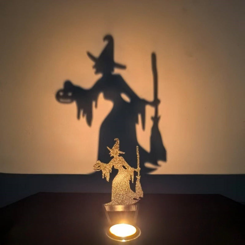 Halloween Candlestick Decoration | Creative Desktop Ornament & Party Décor