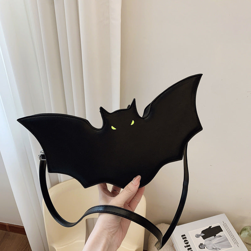 Halloween Bat Shoulder Messenger Bag – Spooky Halloween Bag for Kids & Women