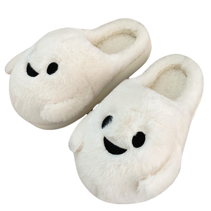 Couple Halloween Ghost Slippers | Cute Cotton Indoor Warm House Shoes