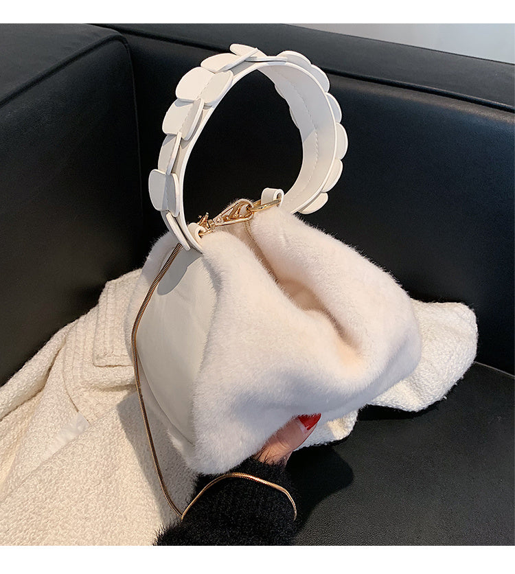 Furry Crossbody Bag – Winter Small Handbag for Women