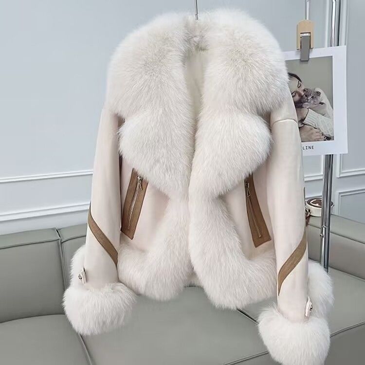 Women’s Short Cotton Fur Coat – Autumn & Winter Fashion