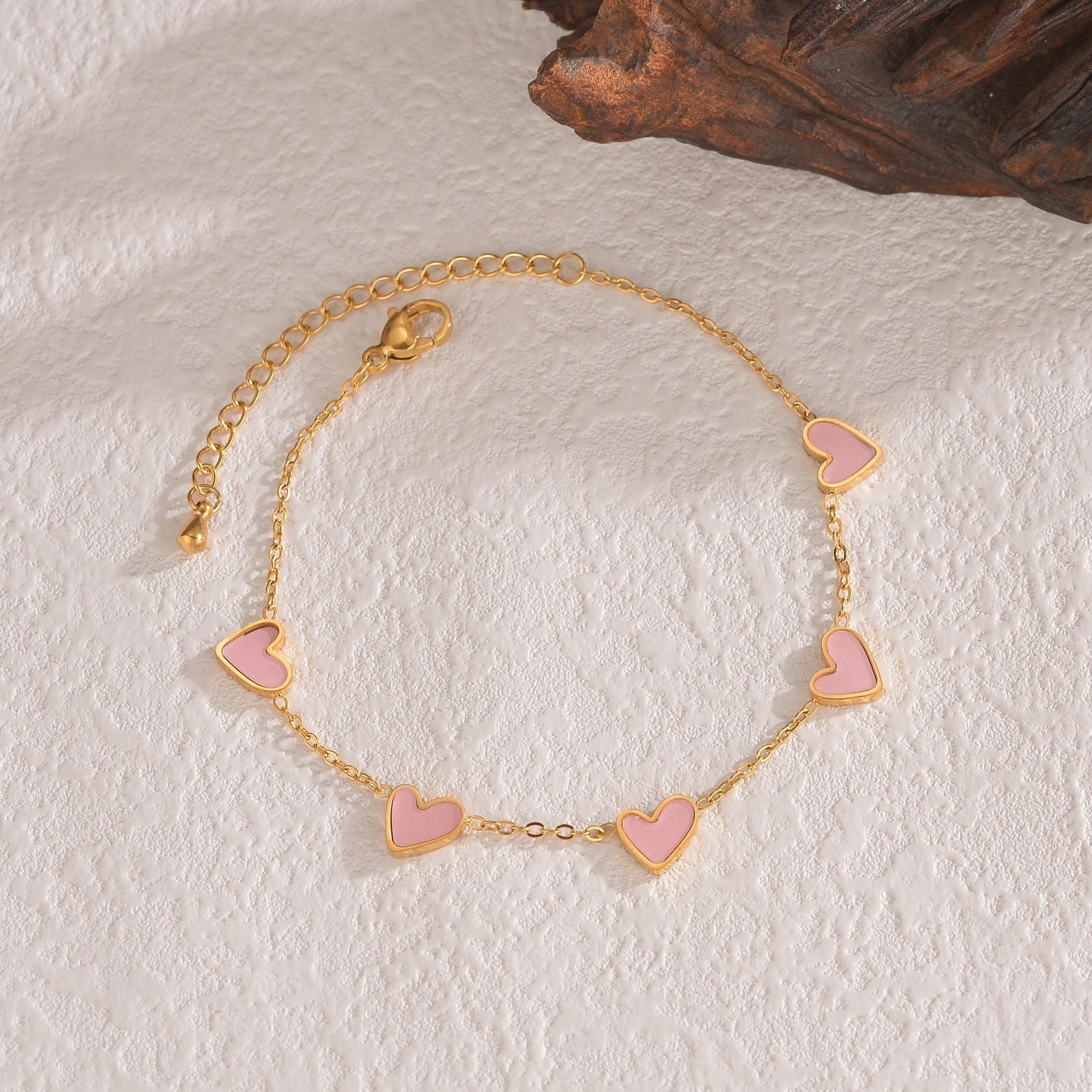 Ins Love Bracelet | Stainless Steel Dripping Heart Bracelet