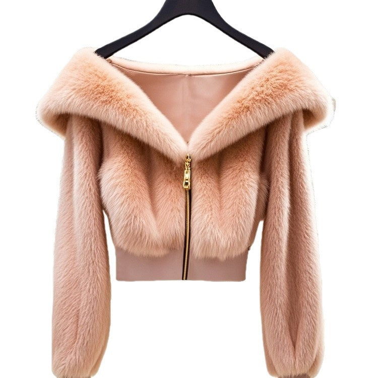 Women’s Elegant Plush Winter Coat