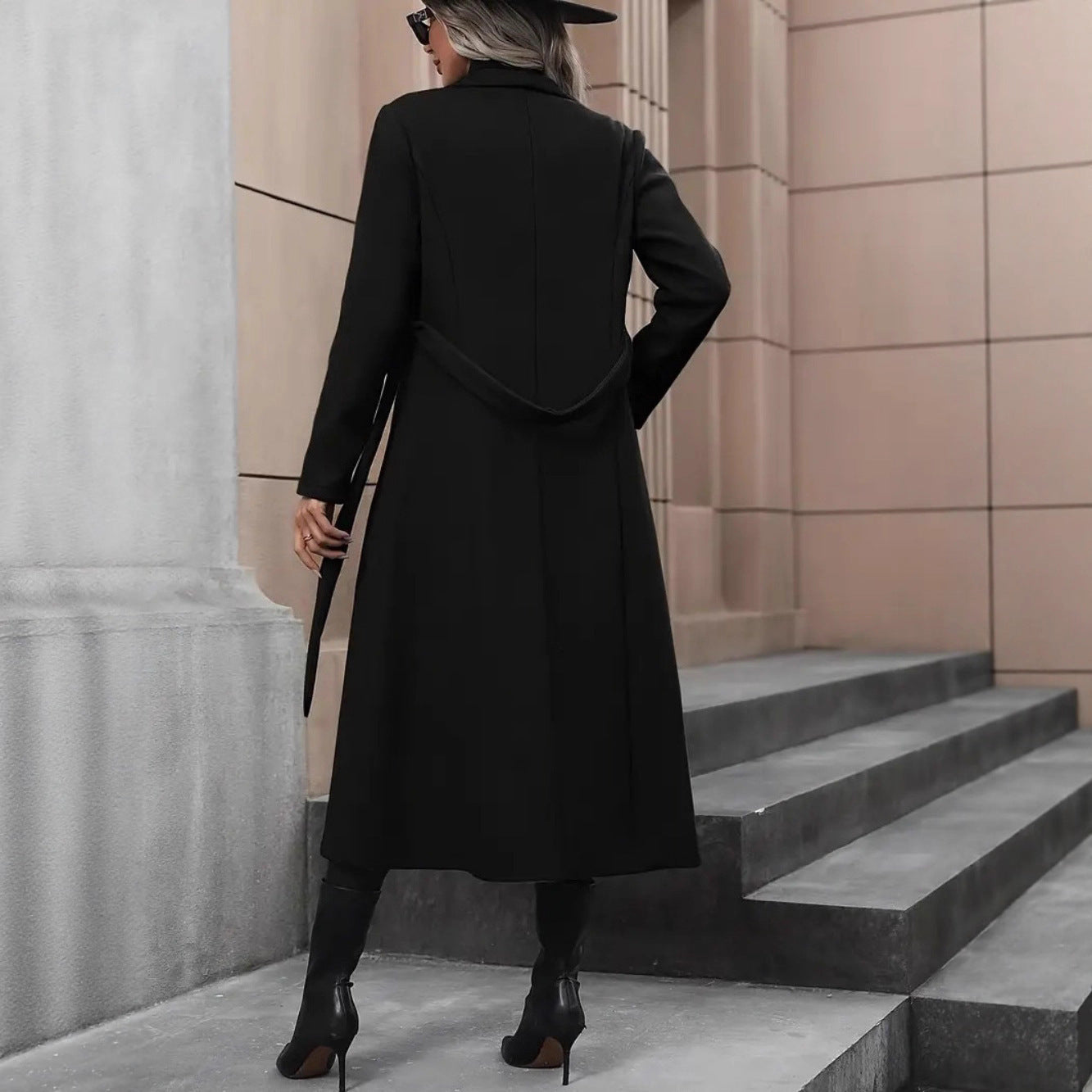Minimalist Belted Coat | Oversized Elegant Winter Wear