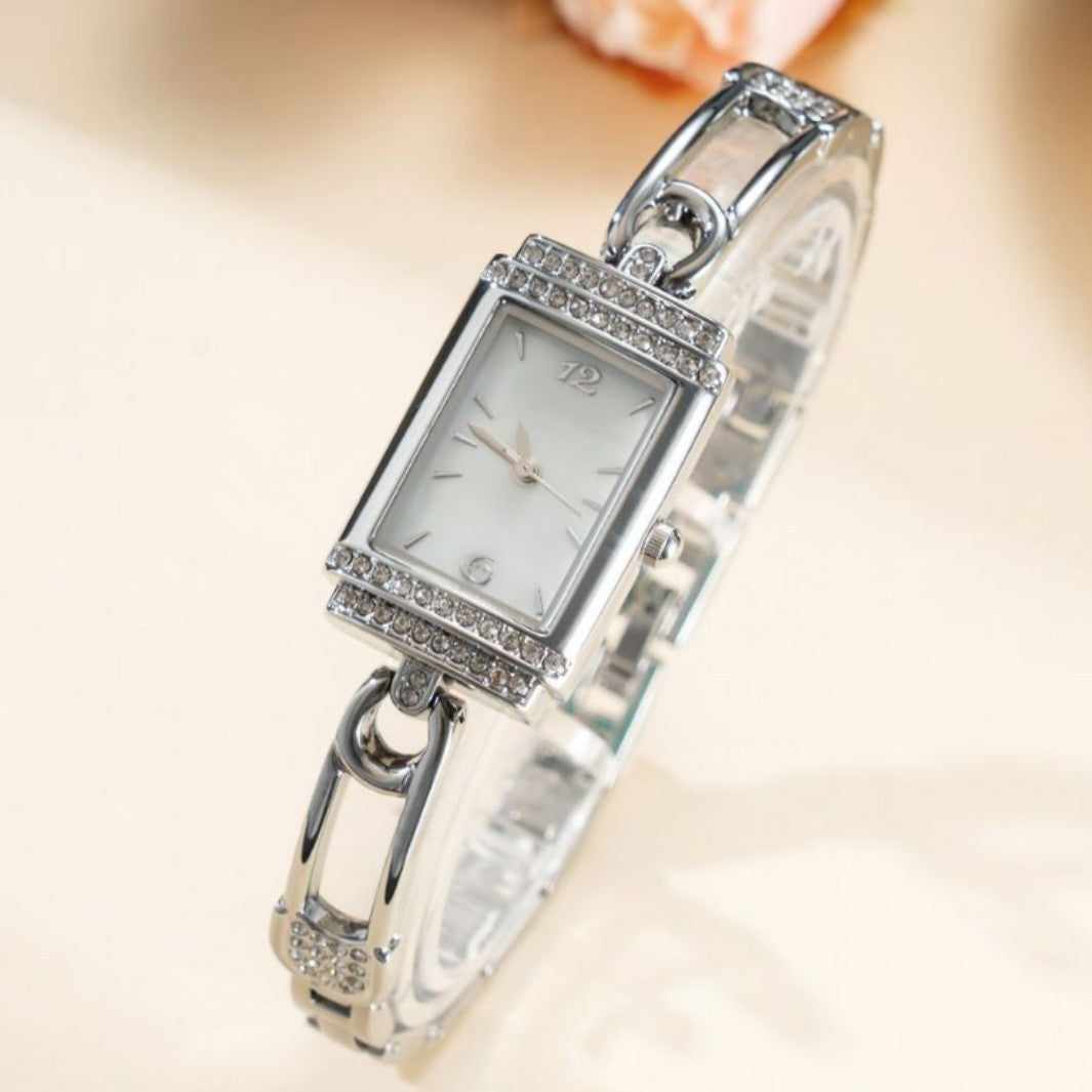 Women’s Light Luxury Square Watch – Elegant High-End Style