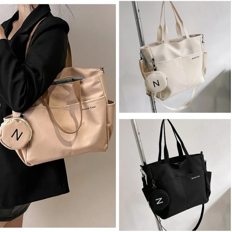 Women’s Canvas Shoulder Crossbody Tote Bag