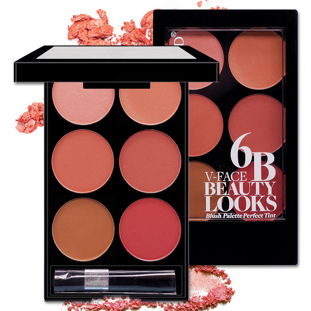 Make-up Multi-color Boutique Six-color Blush Palette Highlight & Contour