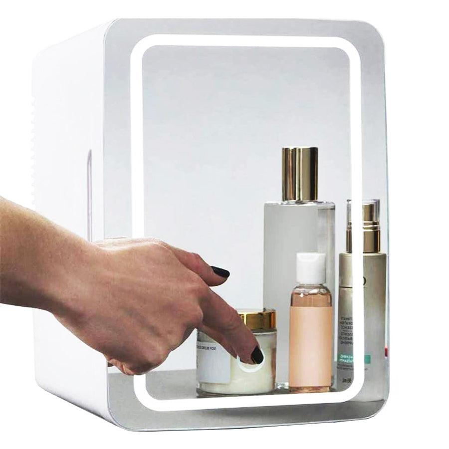 Mini Makeup Fridge – Portable Cosmetic Skincare Refrigerator & Warmer