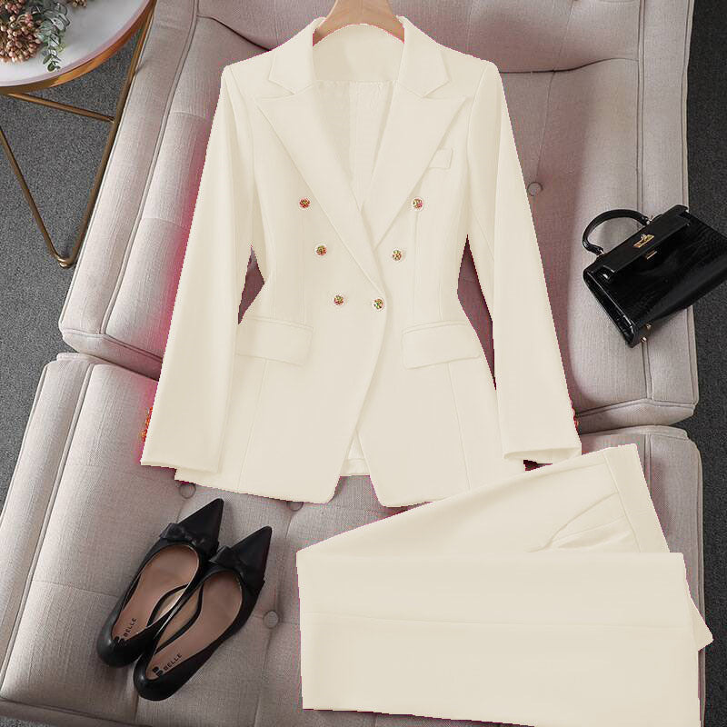 Korean Casual Blouse & Trouser Suit – Women’s Outfit
