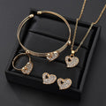 Love Jewelry Set – Elegant Necklace & Earrings Gift for Women