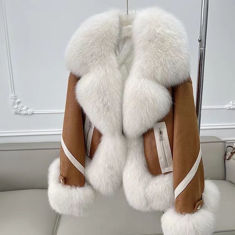 Women’s Short Cotton Fur Coat – Autumn & Winter Fashion