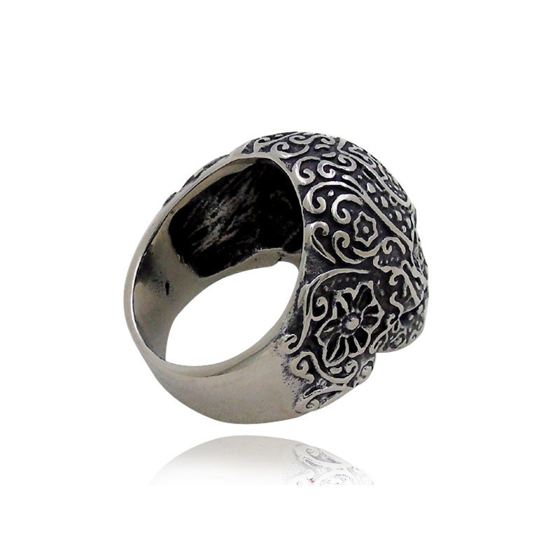 Hip Hop Skull Ring – Trendy Punk Men's Personality Ring