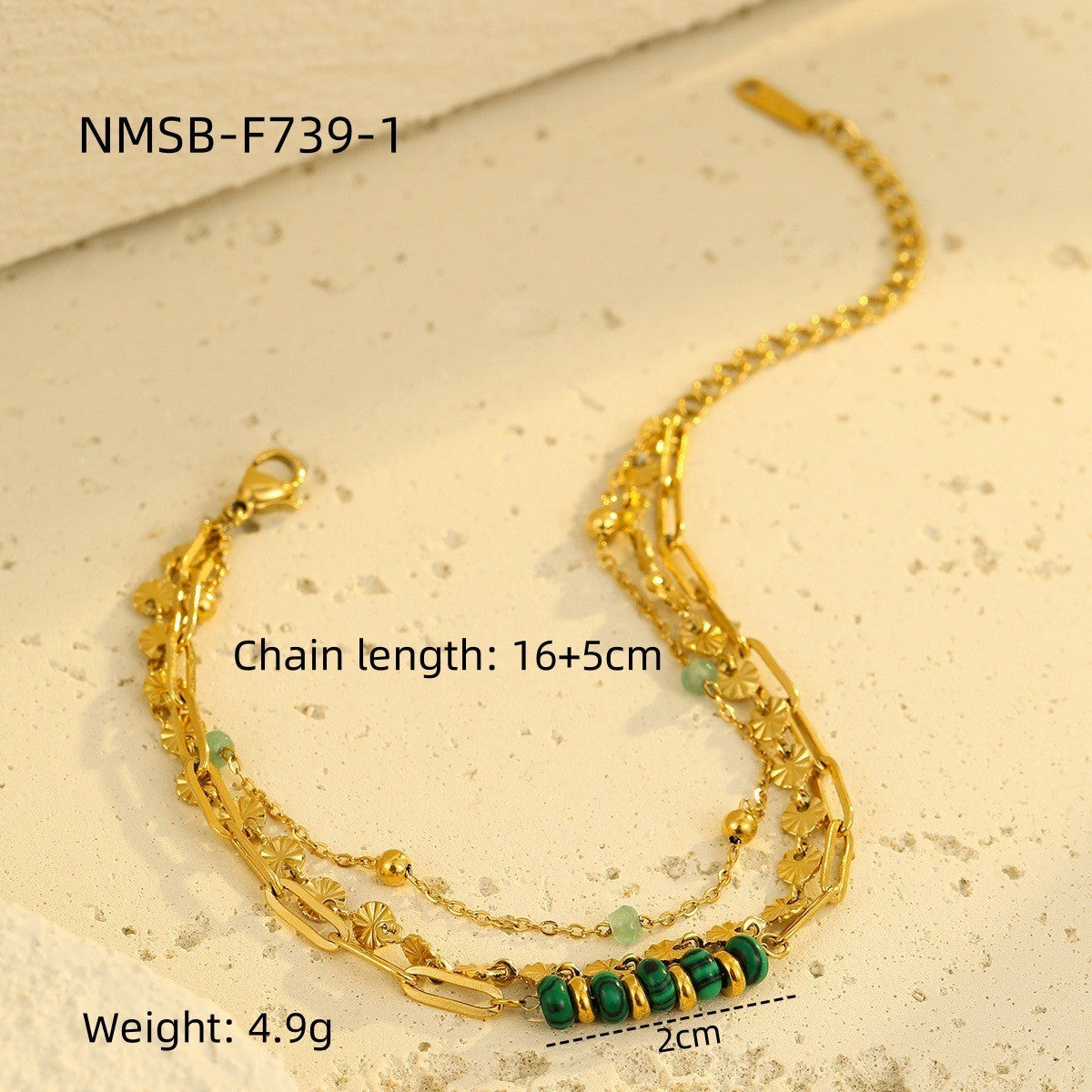 Natural Stone Freshwater Pearl Stainless Steel Bracelet