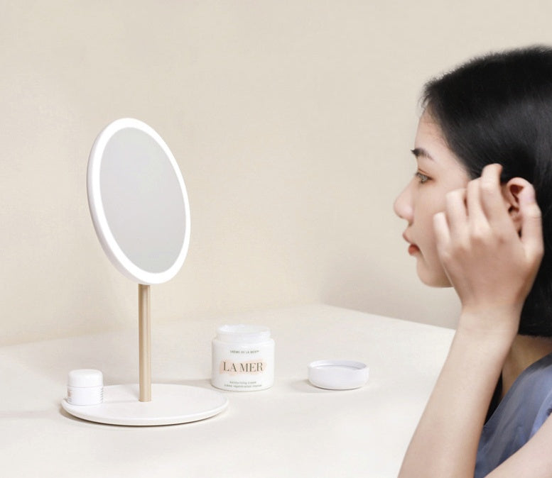 LED Folding Makeup Mirror – Portable Lighted Mirror