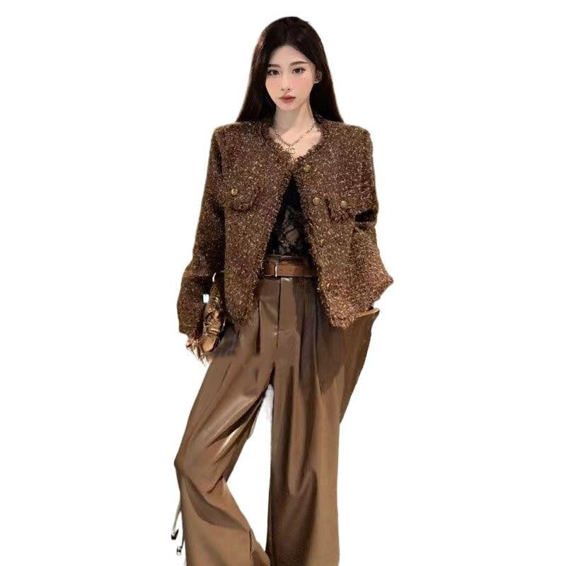 Women's Tassel Short Cardigan Top – Soft Polyester Knit