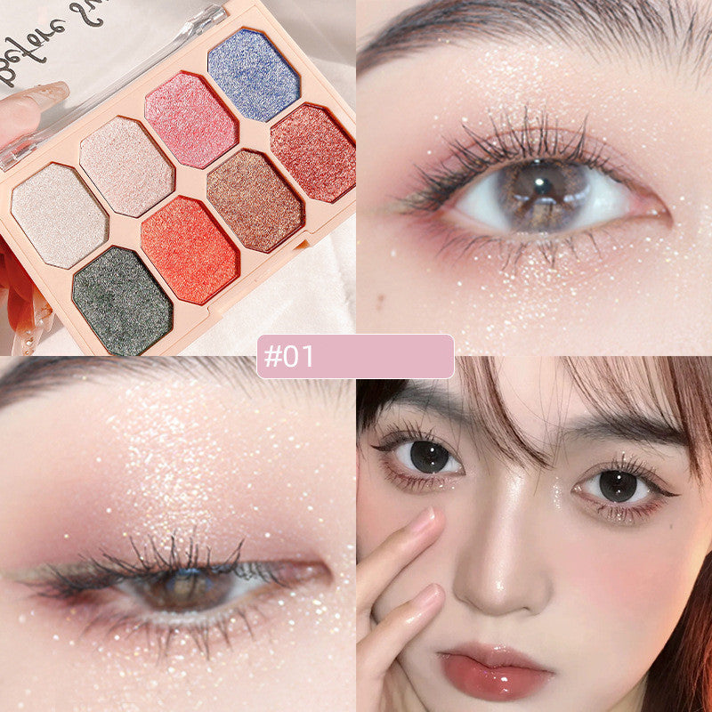 Earth Tone Eyeshadow Palette – Pearl Milk Tea Color Makeup Set