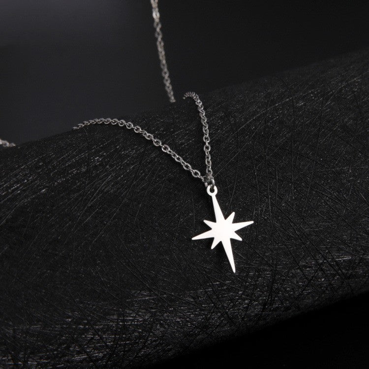 Six-Pointed Star Rice Necklace Elegant & Durable Everyday Jewelry