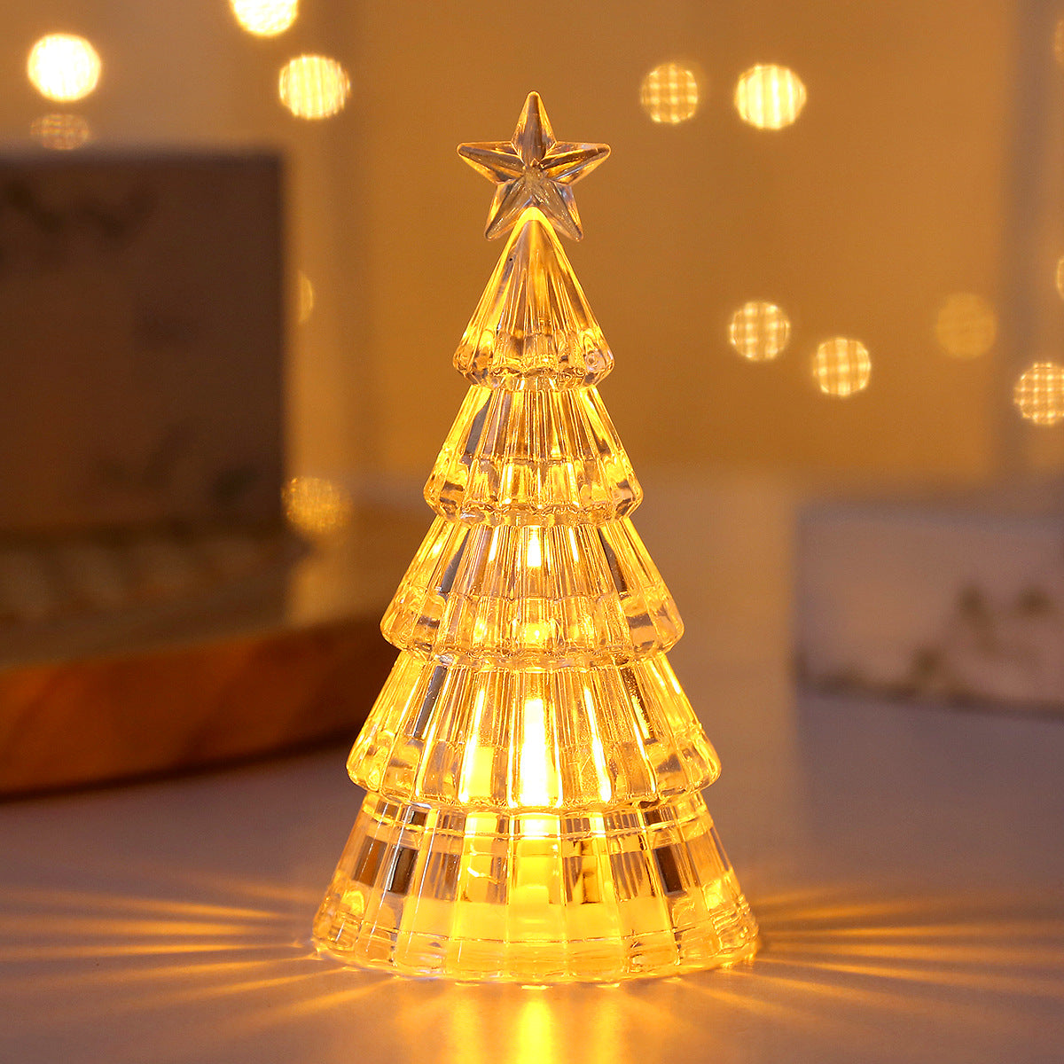 ]Light-Emitting Crystal Christmas Tree Night Lamp | Holiday Décor