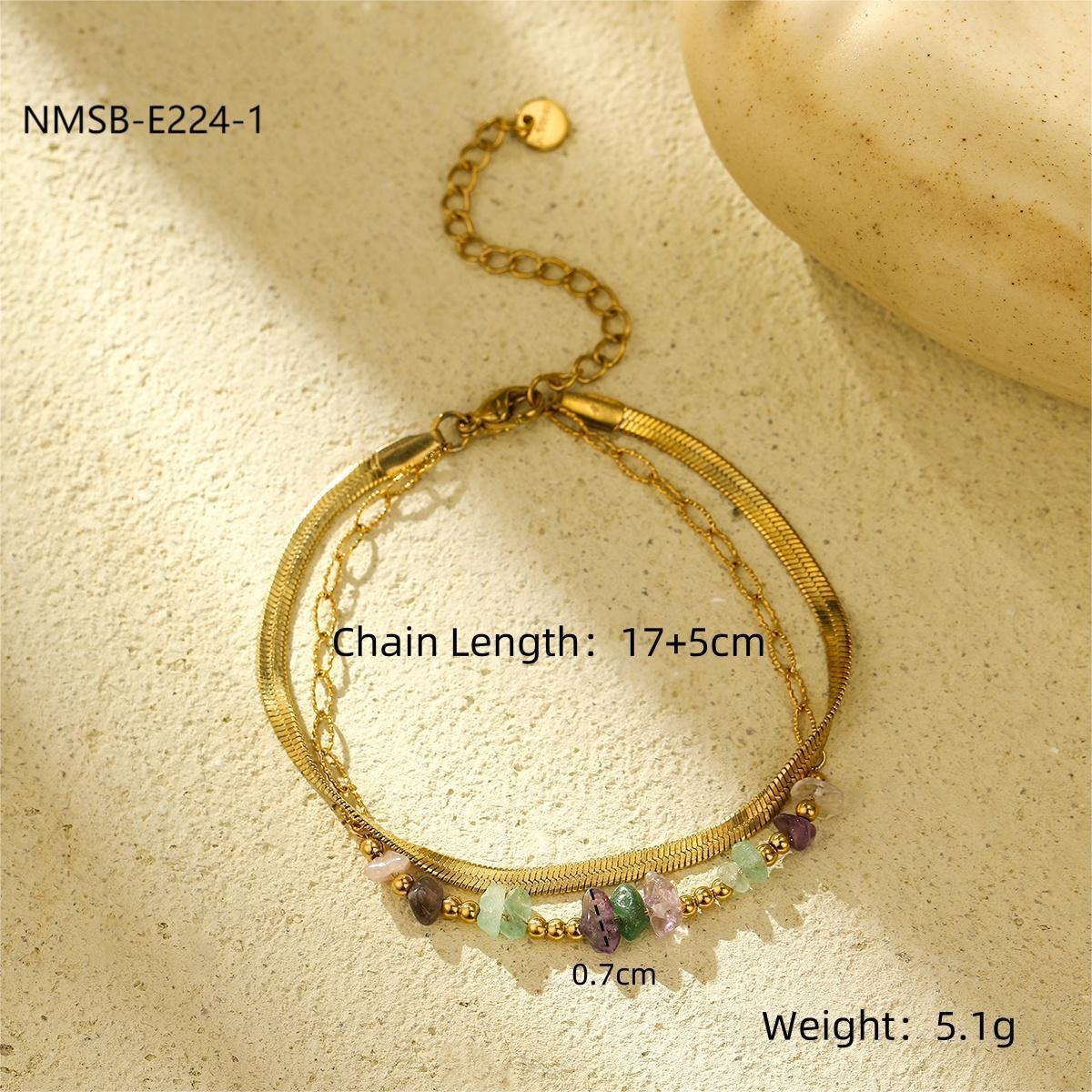 Natural Stone Freshwater Pearl Stainless Steel Bracelet