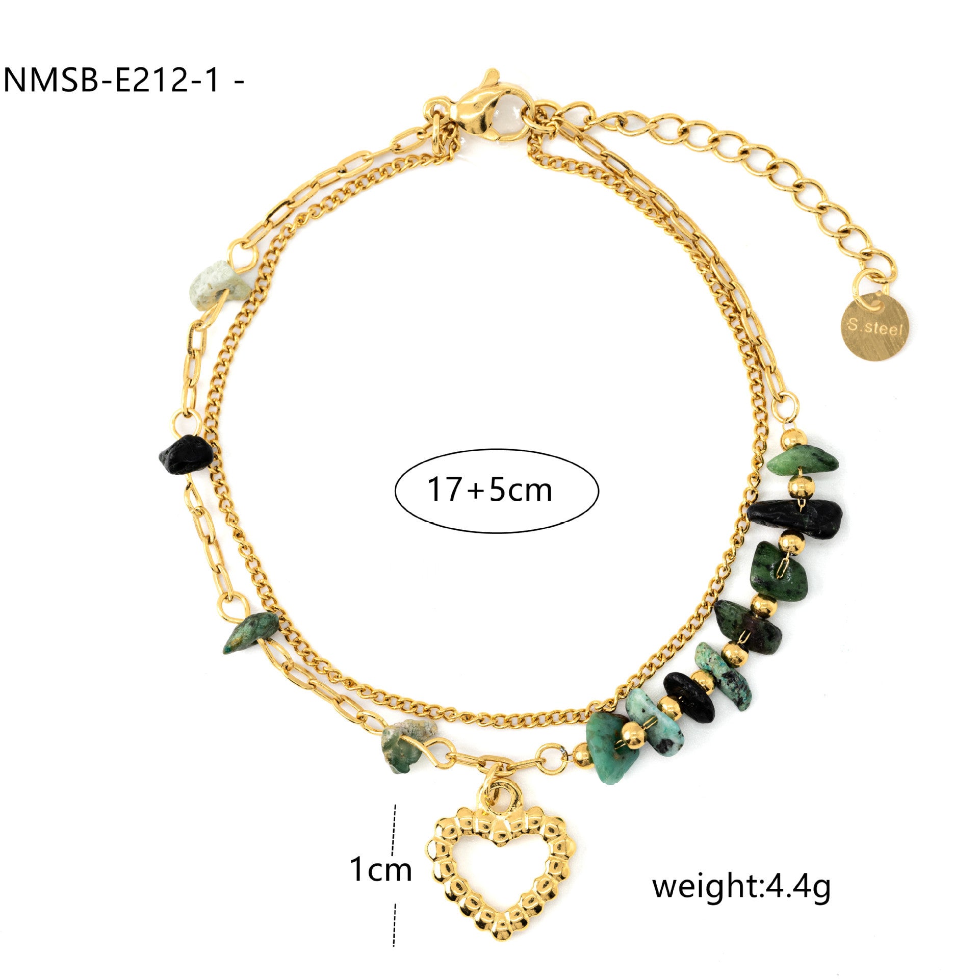 Natural Stone Freshwater Pearl Stainless Steel Bracelet