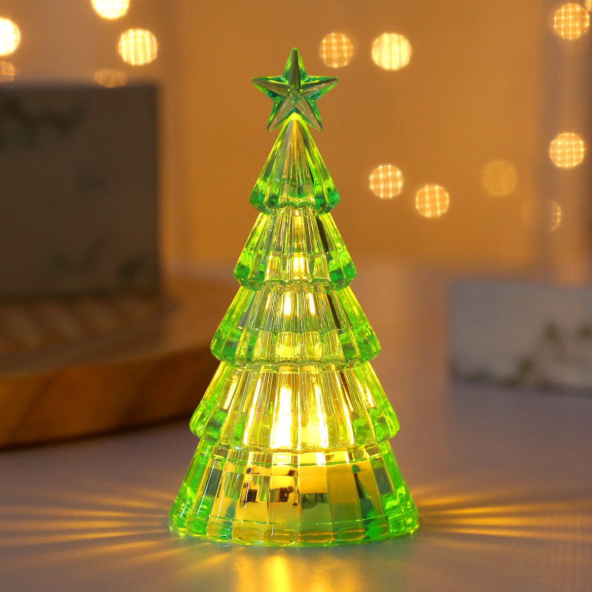 ]Light-Emitting Crystal Christmas Tree Night Lamp | Holiday Décor